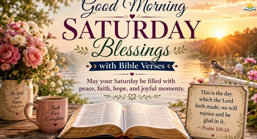 Good Morning Saturday Blessings with Bible Verses