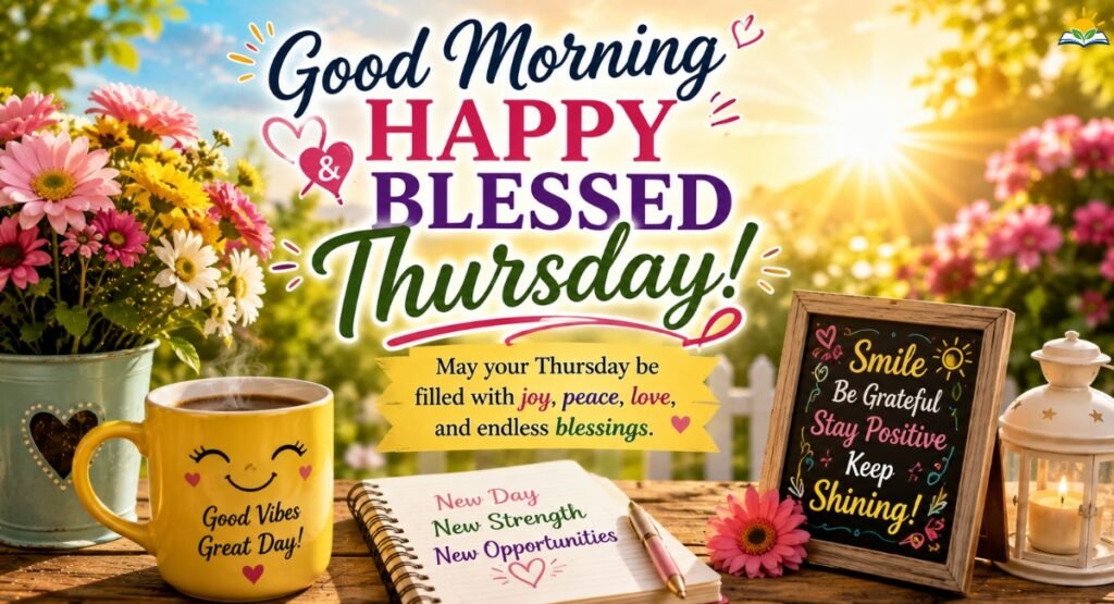 Happy and blessed Thursday morning wishes for a joyful and positive day