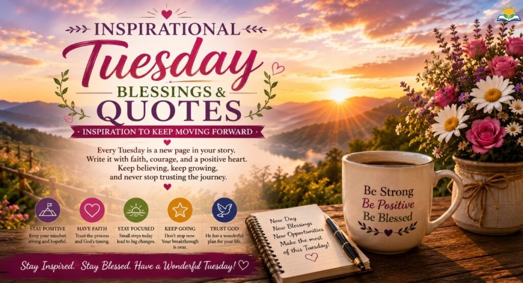 Inspirational Tuesday Blessings and Quote