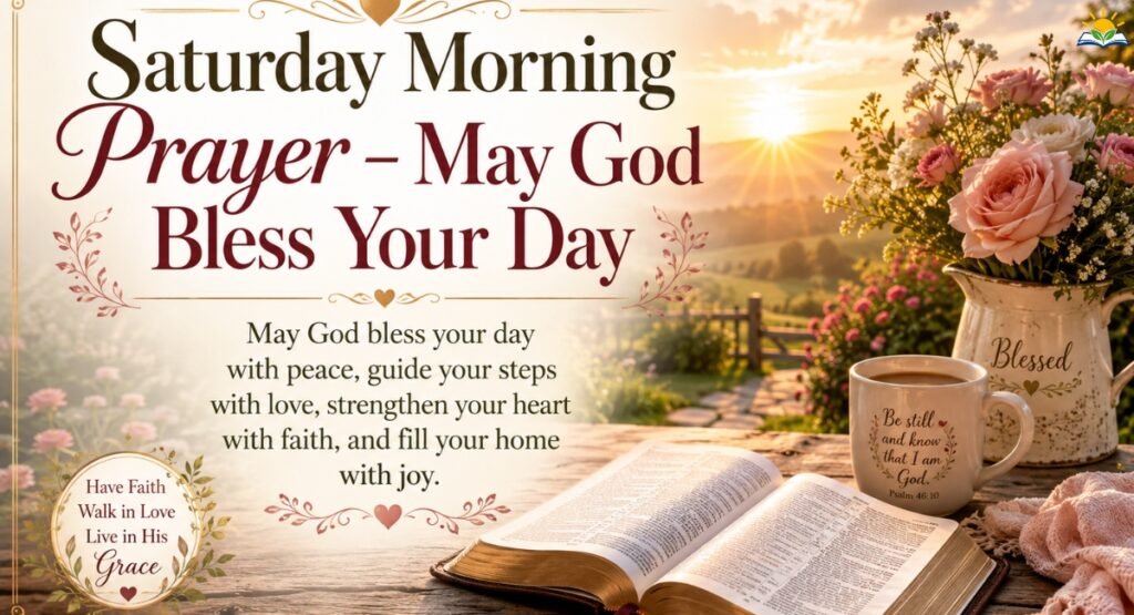 Saturday Morning Prayer – May God Bless Your Day