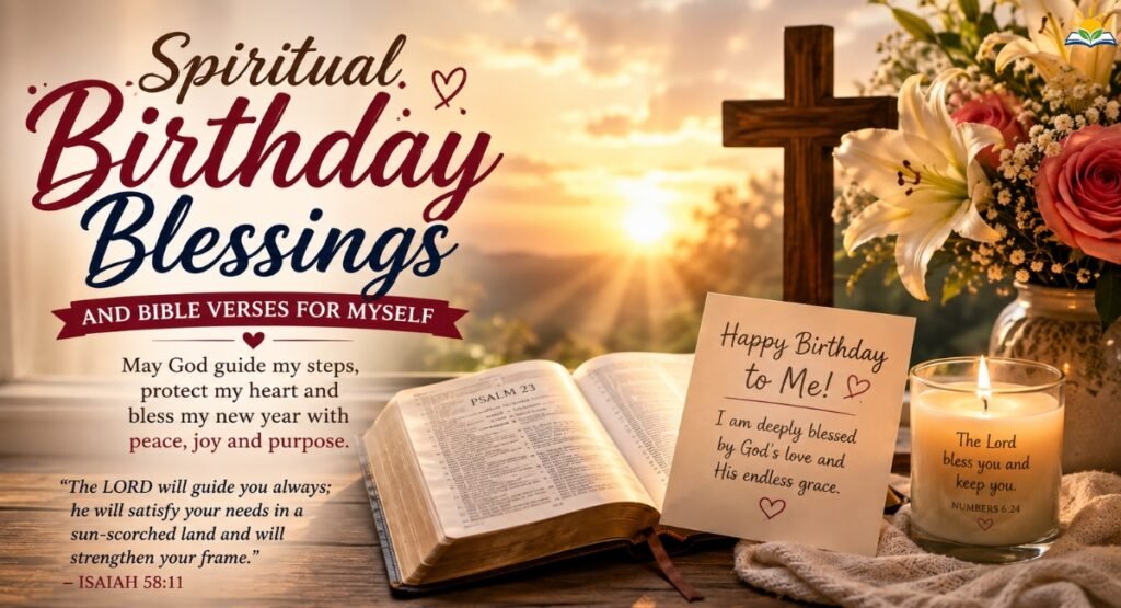 Spiritual Birthday Blessings and Bible Verses for Myself