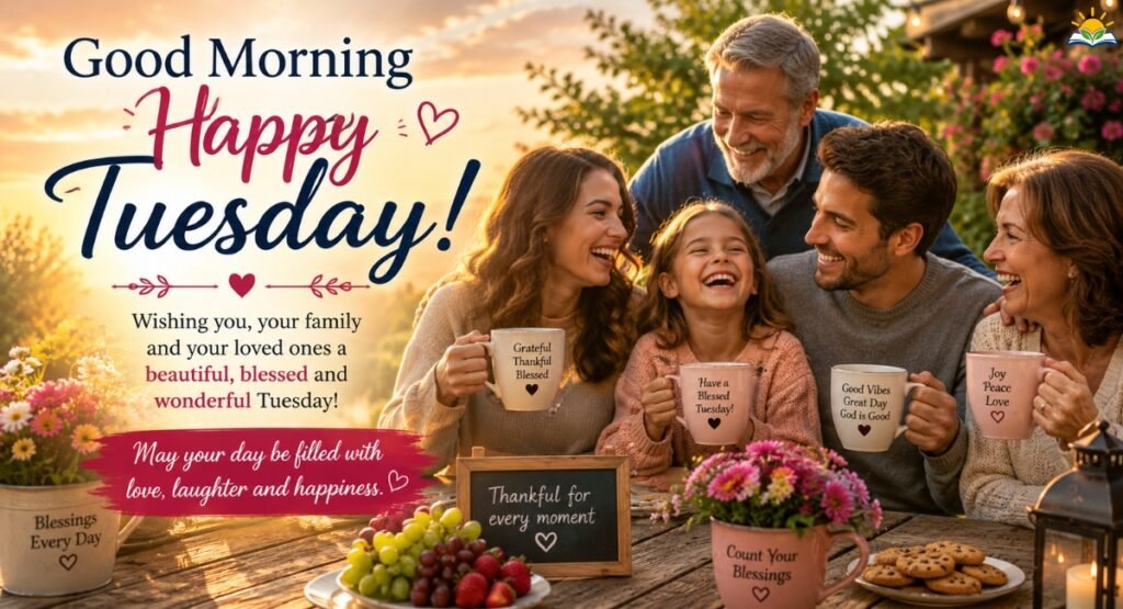 sweet Tuesday morning wishes for friends family and loved ones