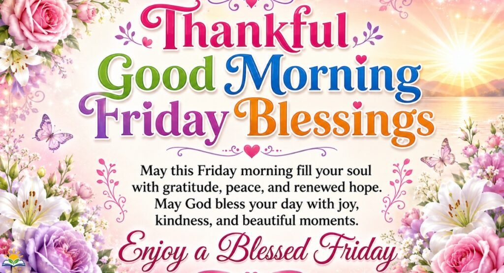Thankful Good Morning Friday Blessings