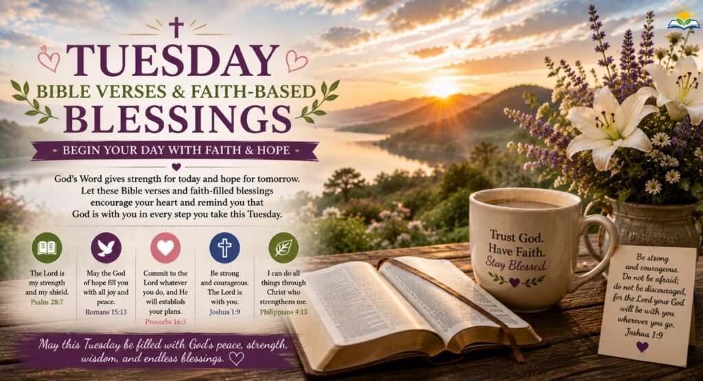 Tuesday Bible Verses and Faith-Based Blessings