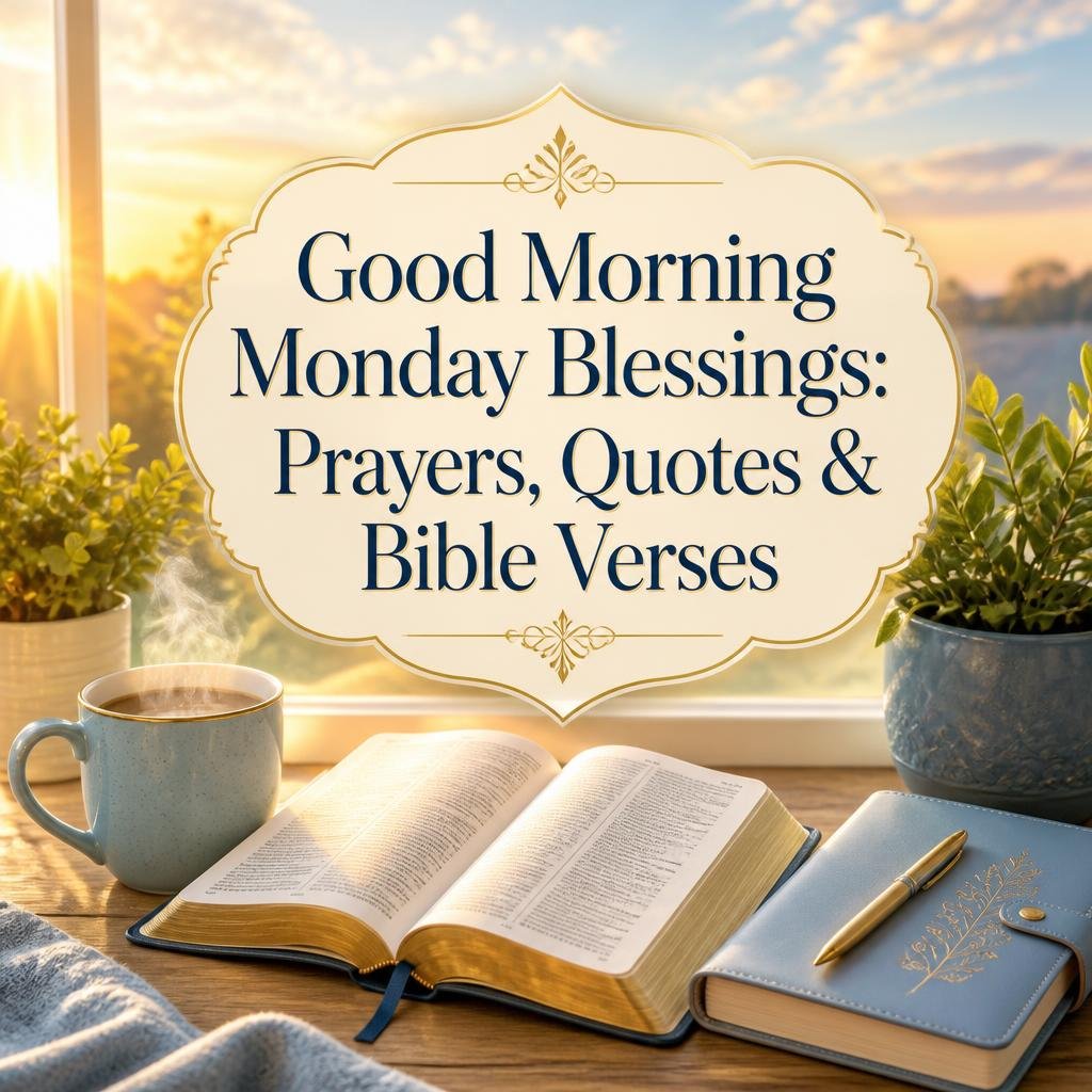 Good morning Monday blessings prayers quotes and Bible verses