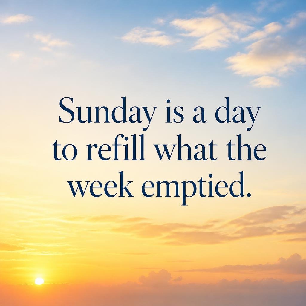 Sunday quote about rest and faith