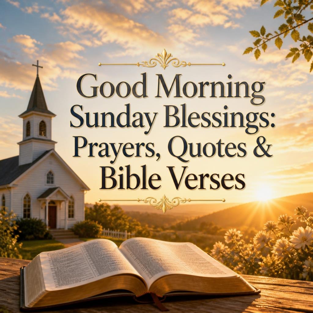 Good morning Sunday blessings prayers quotes and Bible verses
