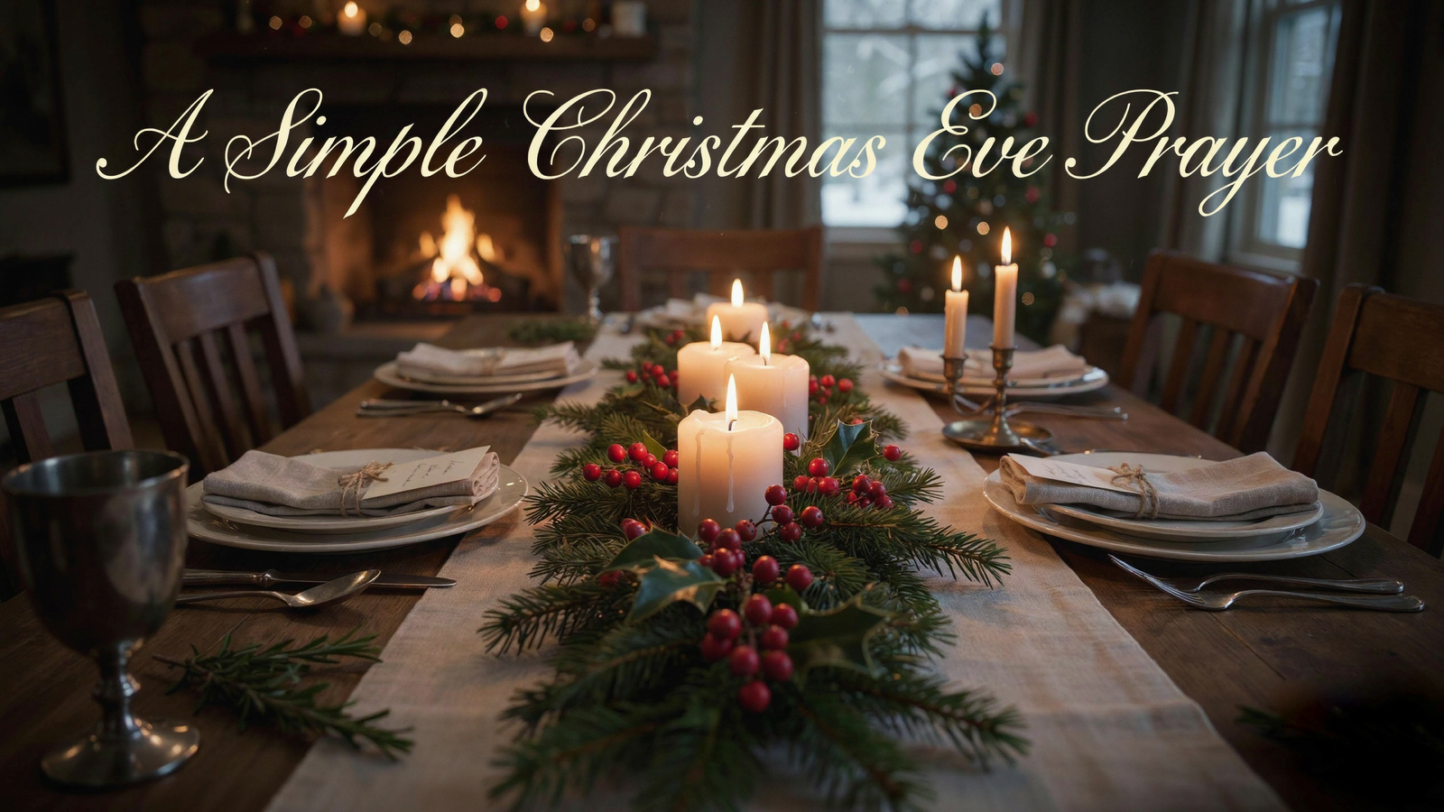 Short Christmas Eve prayer for family